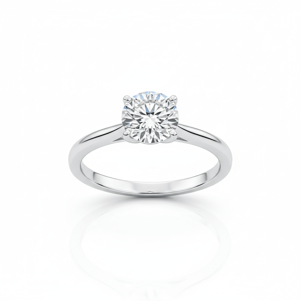 The One Ring — 18K White Gold 1ct Natural Diamond | GIA Certified | Livson & Vicky - livson&vicky diamond rings